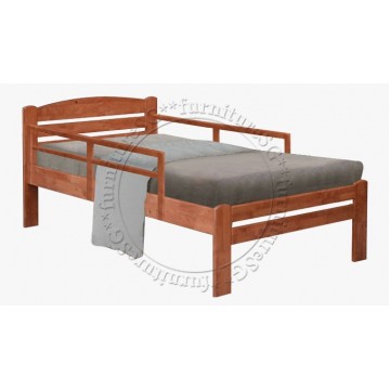 Wooden Bed WB1045C (With Side Railing)